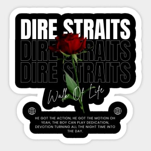 Dire Straits // Flower Sticker